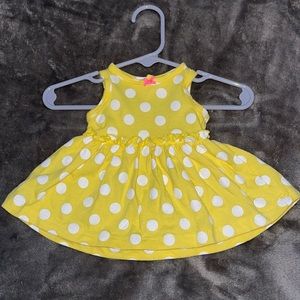 Yellow polka dot Dress